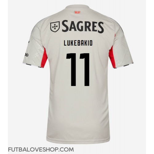 Dres Benfica Dodi Lukebakio #11 Preč 2025-26 Krátky Rukáv